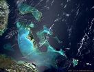 Bahamas Platform: photographic image from outer space by NASA